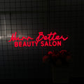 Beauty and Hair Salons Custom Red Wall LED neon sign by NeonCS