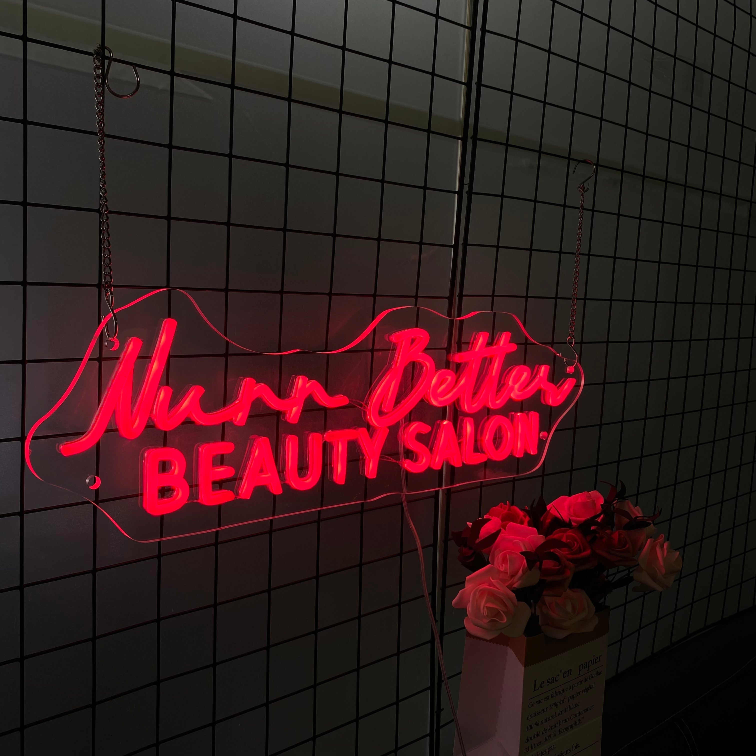 Beauty and Hair Salons Custom Red Wall LED neon sign product image