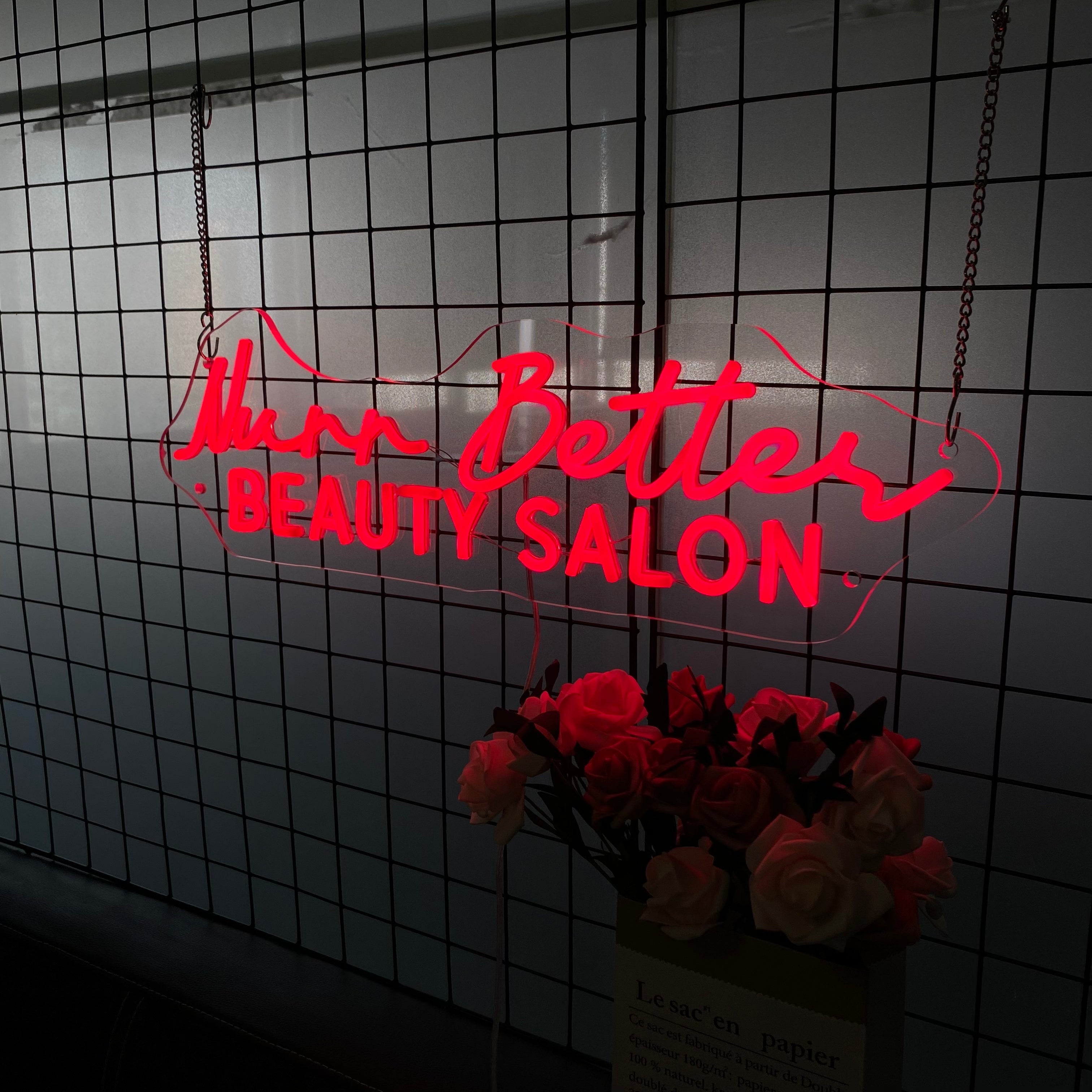 Beauty and Hair Salons Custom Red Wall LED neon sign product image