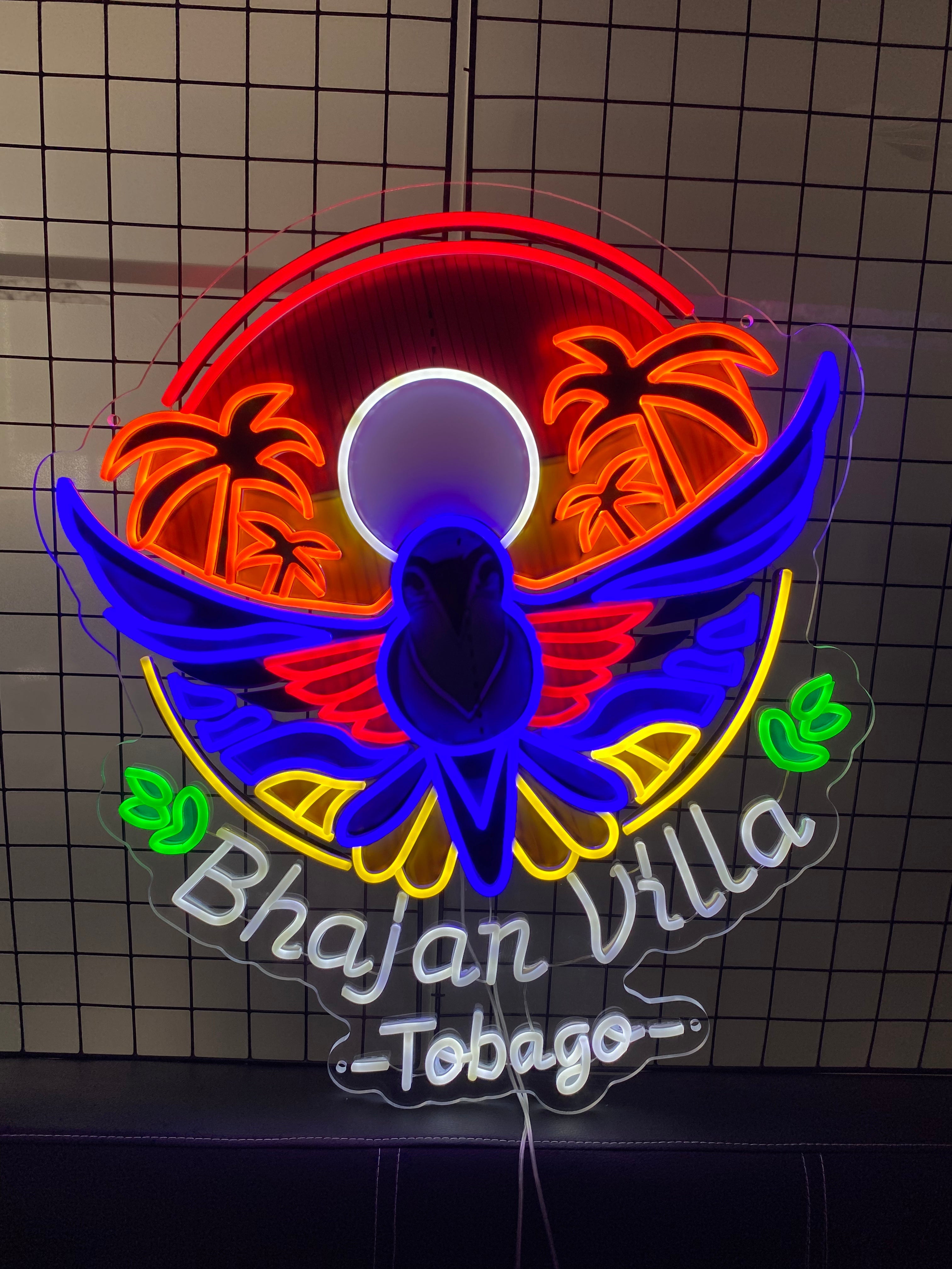 Vibrant Multicolor Tropical Design LED neon sign by NeonCS