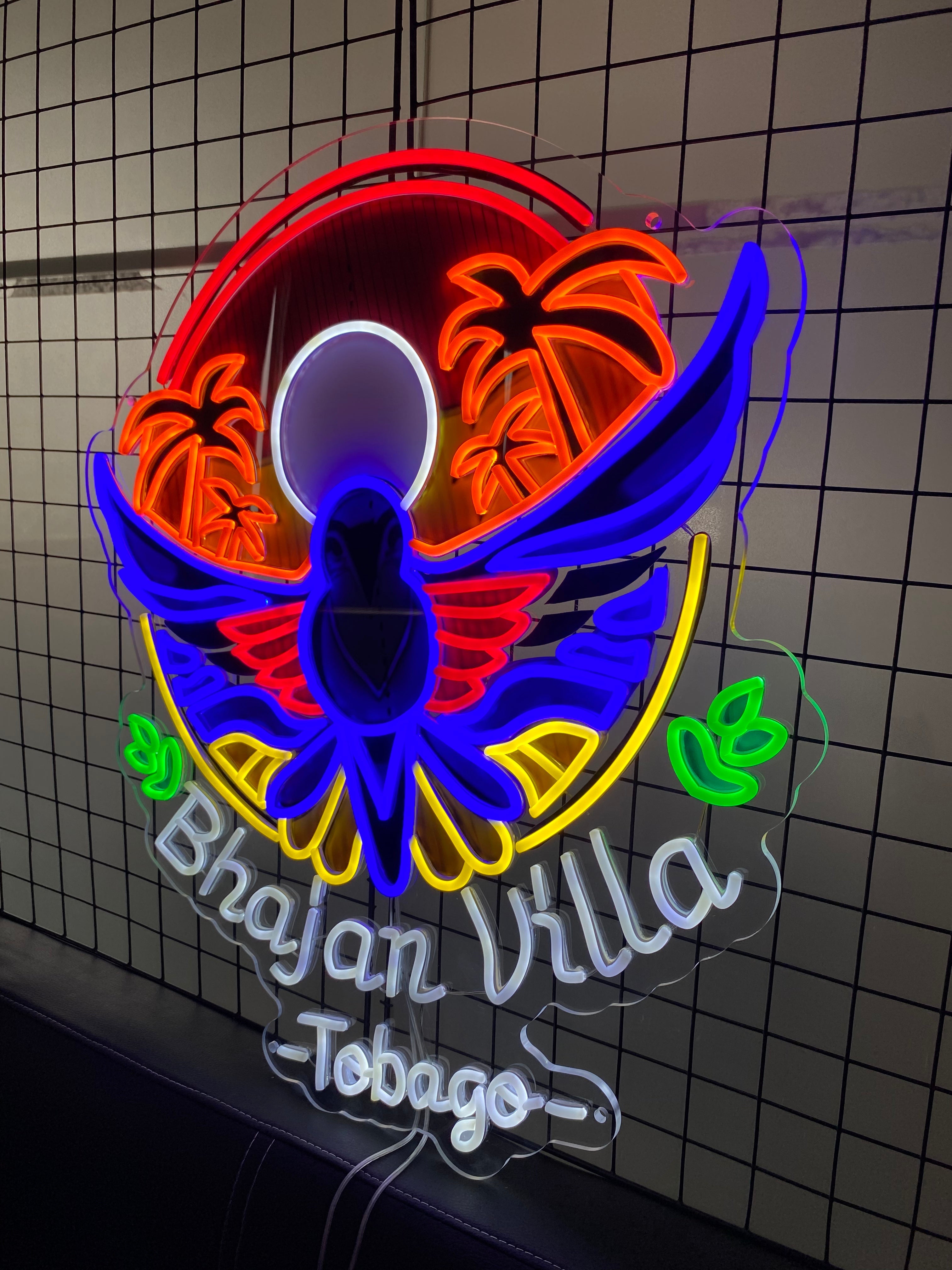 Vibrant Multicolor Tropical Design LED neon sign product image