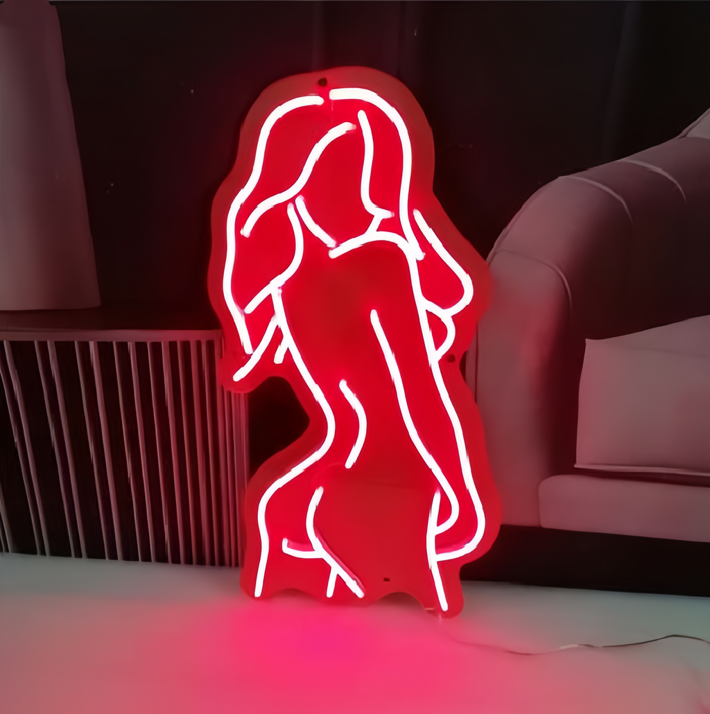 Custom Woman Back - Artistic Curvy LED neon sign by NeonCS