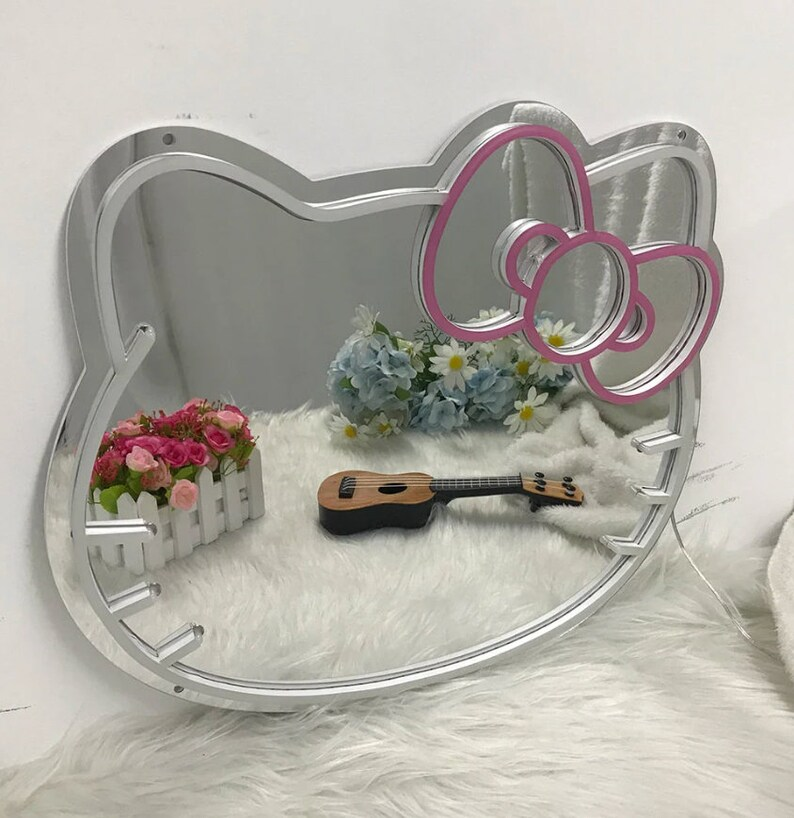 Kitty Neon Mirror Custom Cat Makeup LED neon sign product image