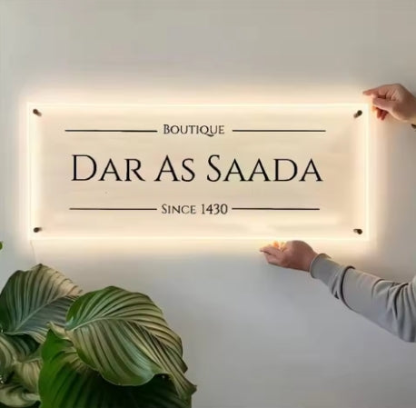 Custom LED Acrylic Metal Sign Business LED neon sign product image