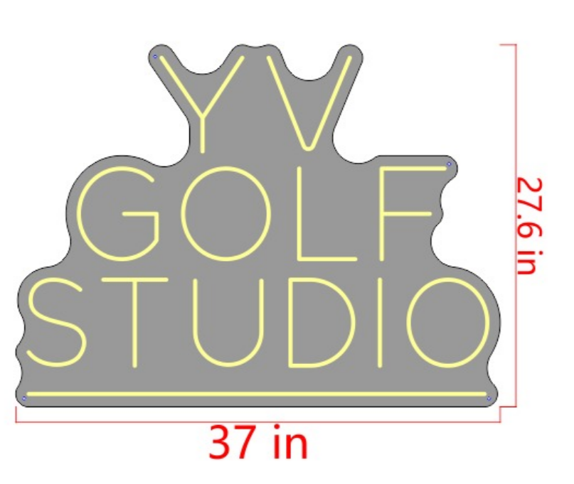 Yv Golf Studio LED neon sign by NeonCS