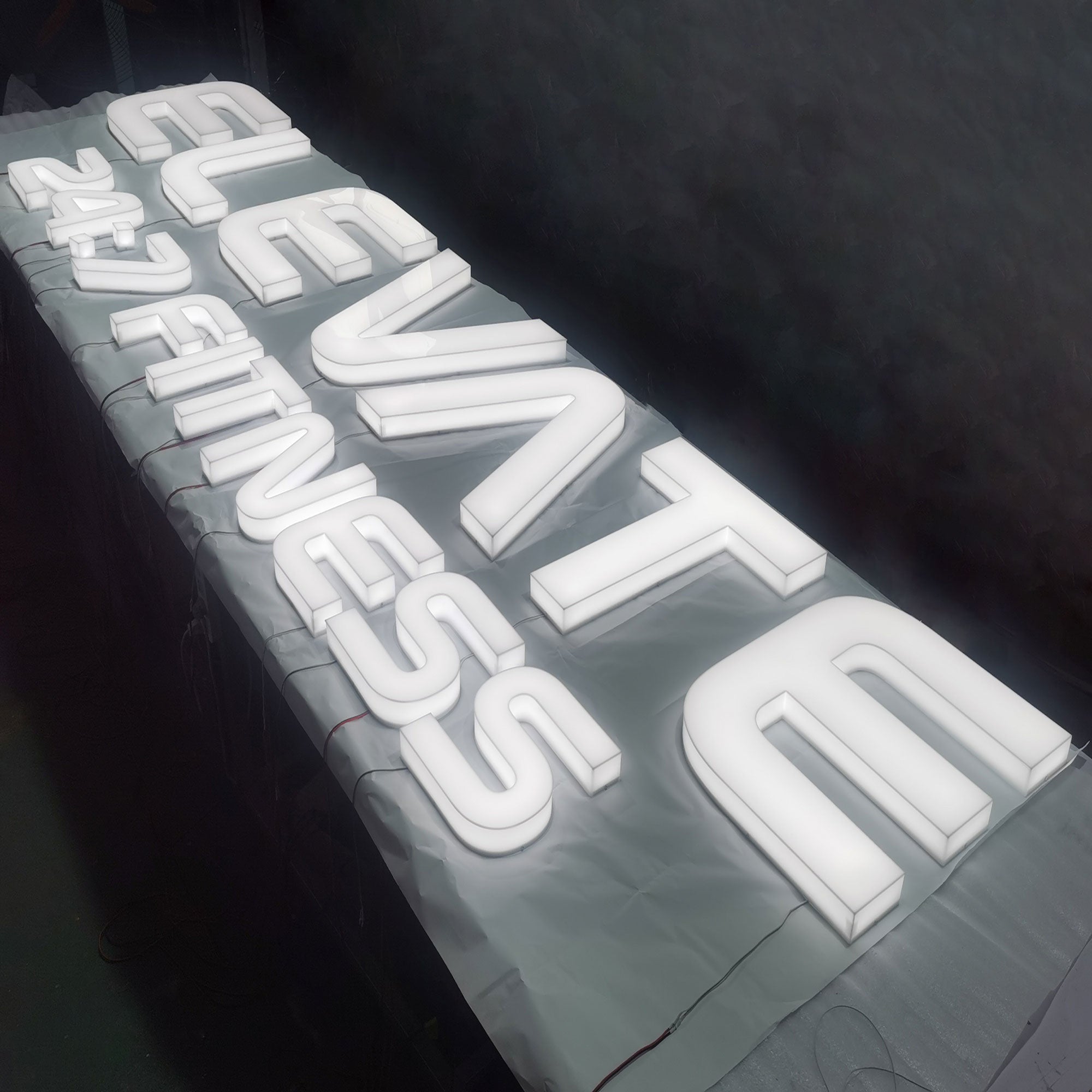 Custom Full Lit Logo Alphabet Acrylic LED neon sign product image