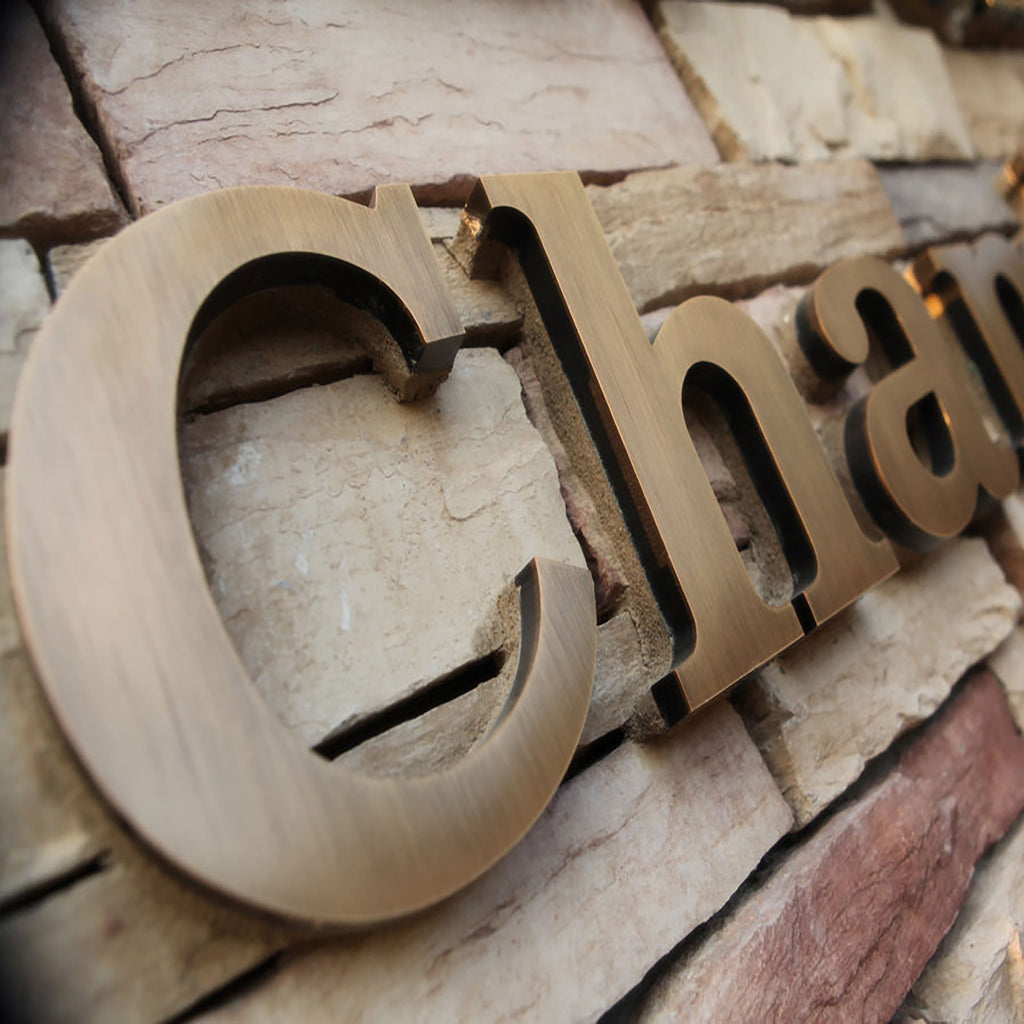 Bronze Fabricated Vintage Signs LED neon sign product image