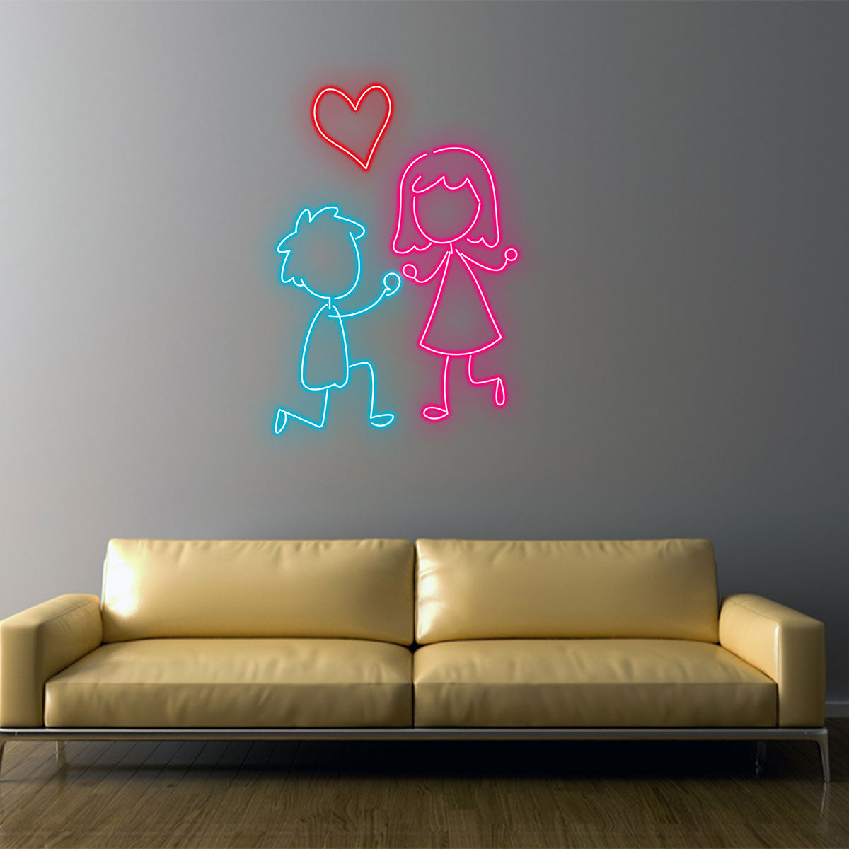 Love LED Wall Light Couple Proposal LED neon sign product image