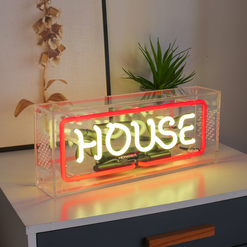 House" Neon Lighting Sign Table Box LED neon sign product image
