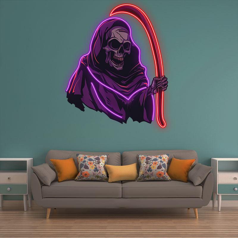 Eerie Grim Reaper Ghost Decoration LED neon sign product image