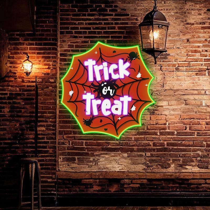 Creepy Spider Web Spooky LED LED neon sign product image