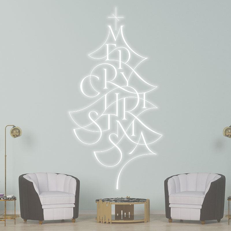 Alphabet Composition Christmas Tree LED neon sign product image