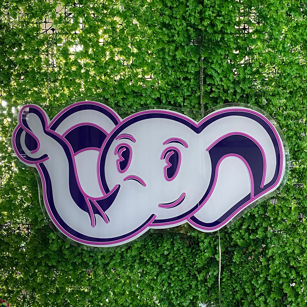 Cute Uv - Printed Purple Elephant LED neon sign product image