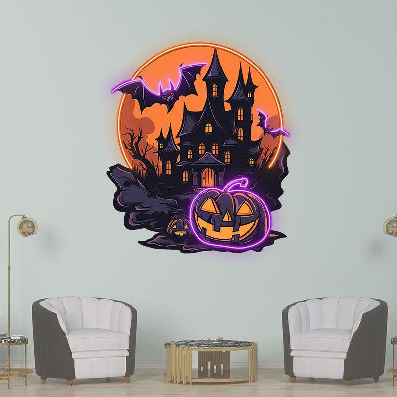Dark Castle Halloween Light Spooky LED neon sign product image