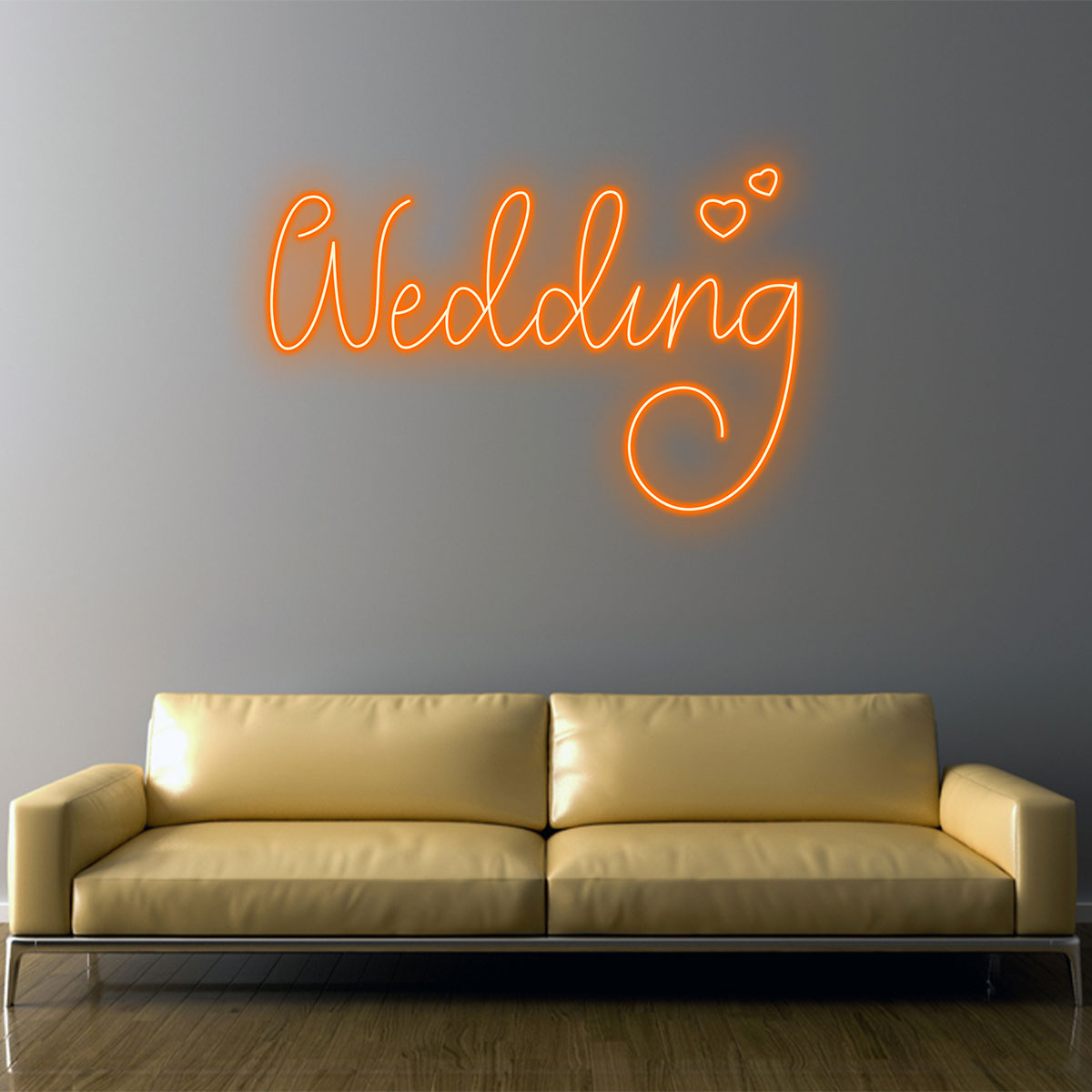Custom Orange "wedding" - Romantic for LED neon sign product image