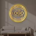 Custom Circle Acrylic Salon Sign LED neon sign by NeonCS
