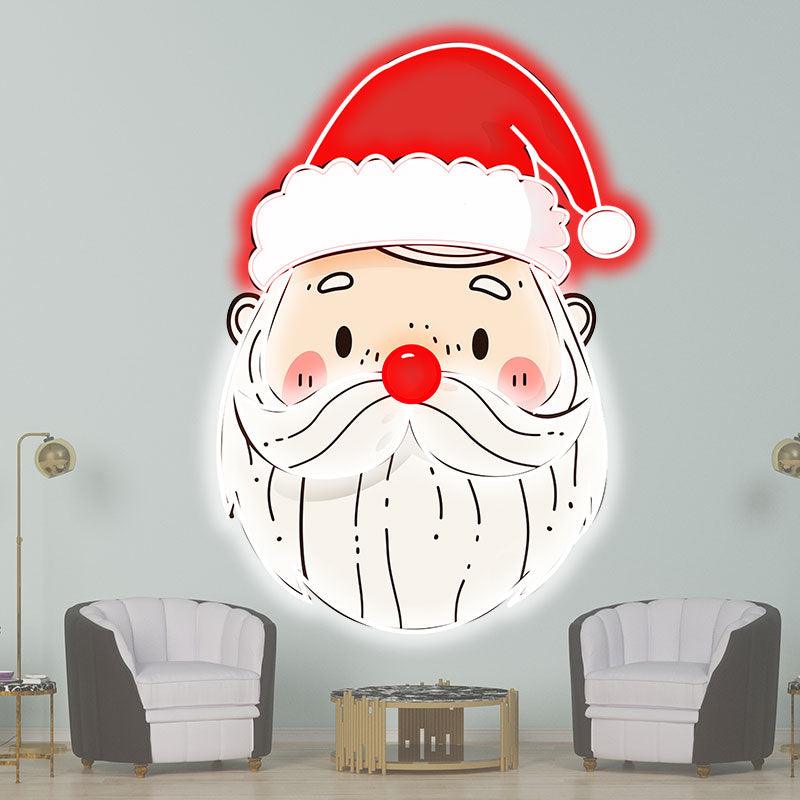 Kind Bearded Santa Claus Red Christmas LED neon sign product image