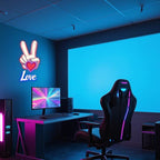 Custom Love Hand Romantic Peace Light LED neon sign product image