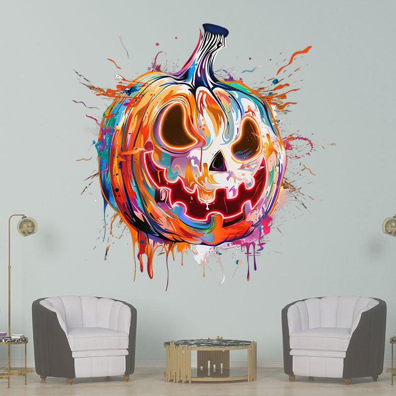 Colorful Pumpkin Face Light Spooky LED LED neon sign product image