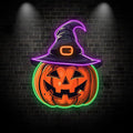Spooky Hat-wearing Pumpkin Perfect for LED neon sign by NeonCS
