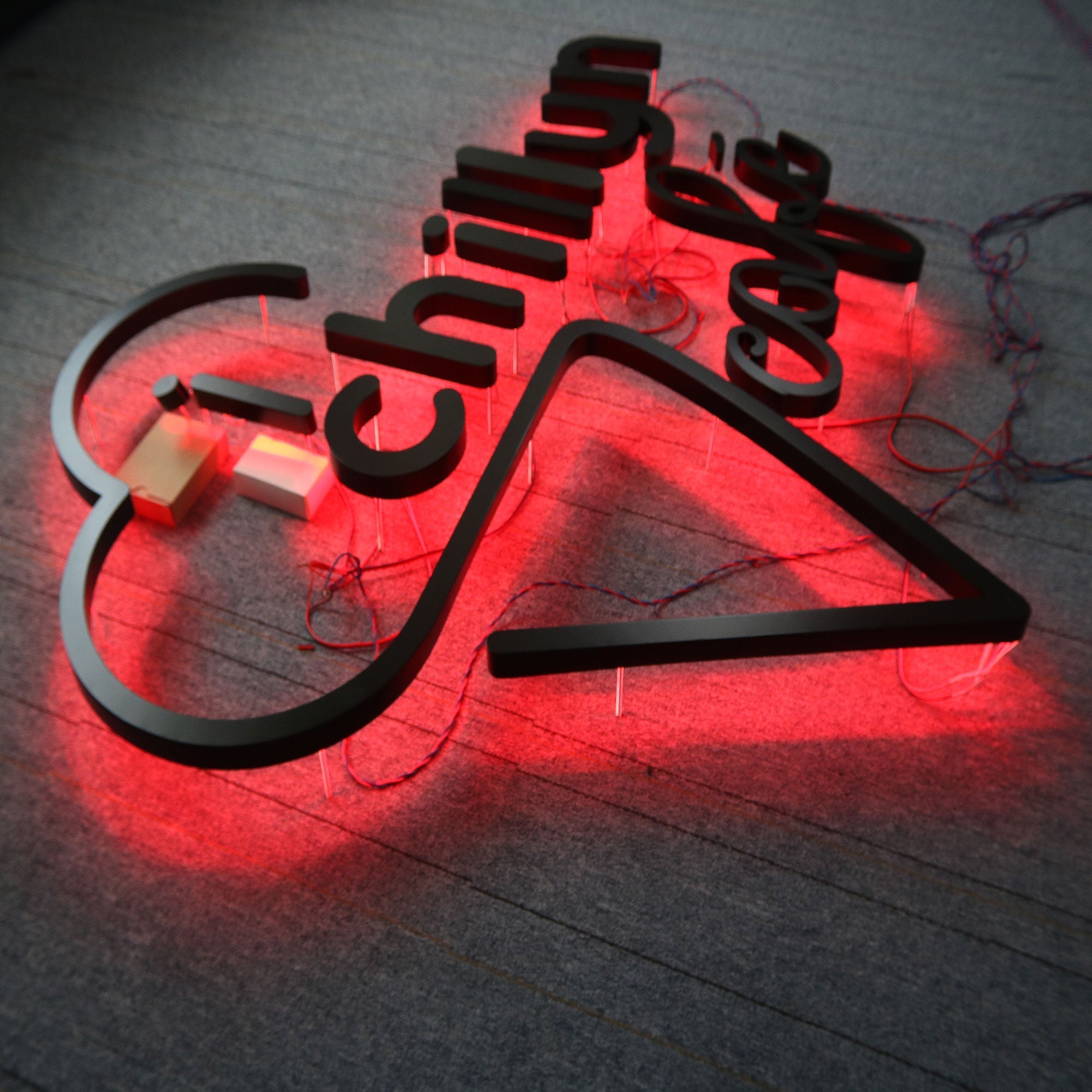 Custom Outdoor Stainless Steel 3d LED LED neon sign product image