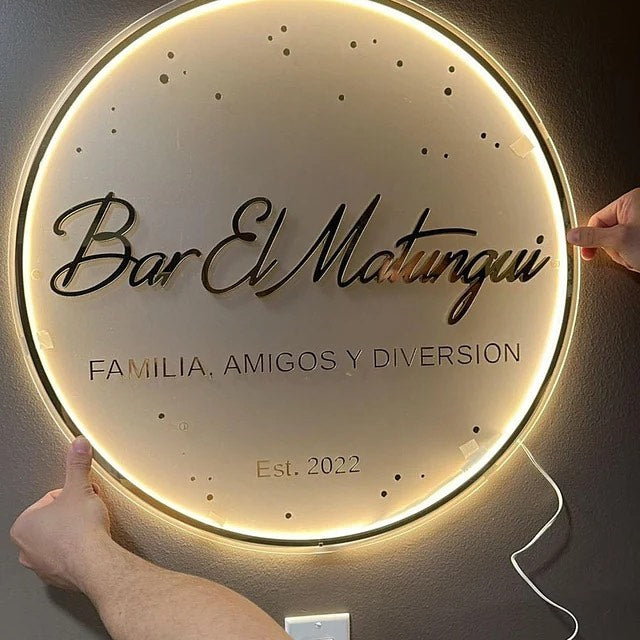 Custom LED Backlit Acrylic Sign LED neon sign product image