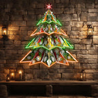 Sparkling 3d Snowflake Christmas Tree LED neon sign product image