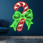 Good Wishes: Green Bow Tie Decorated LED neon sign product image