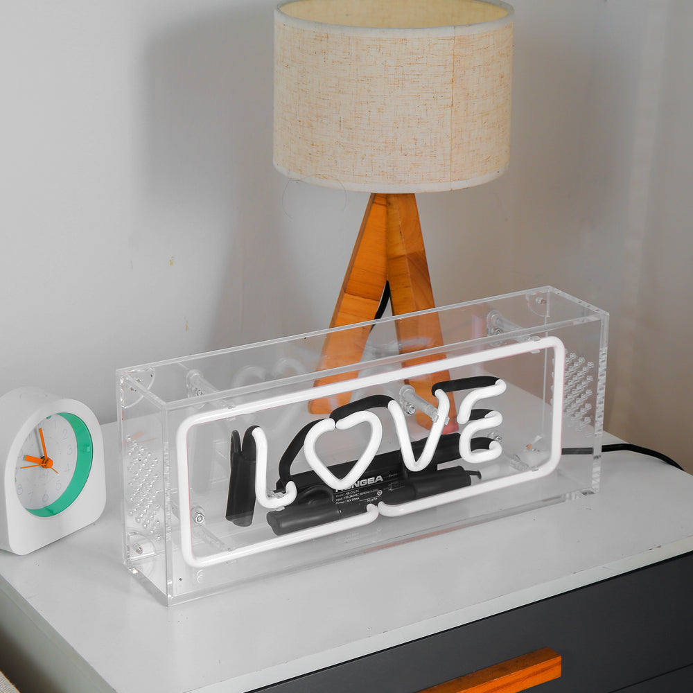Pink Lighting"love" Table Box LED Neon LED neon sign product image