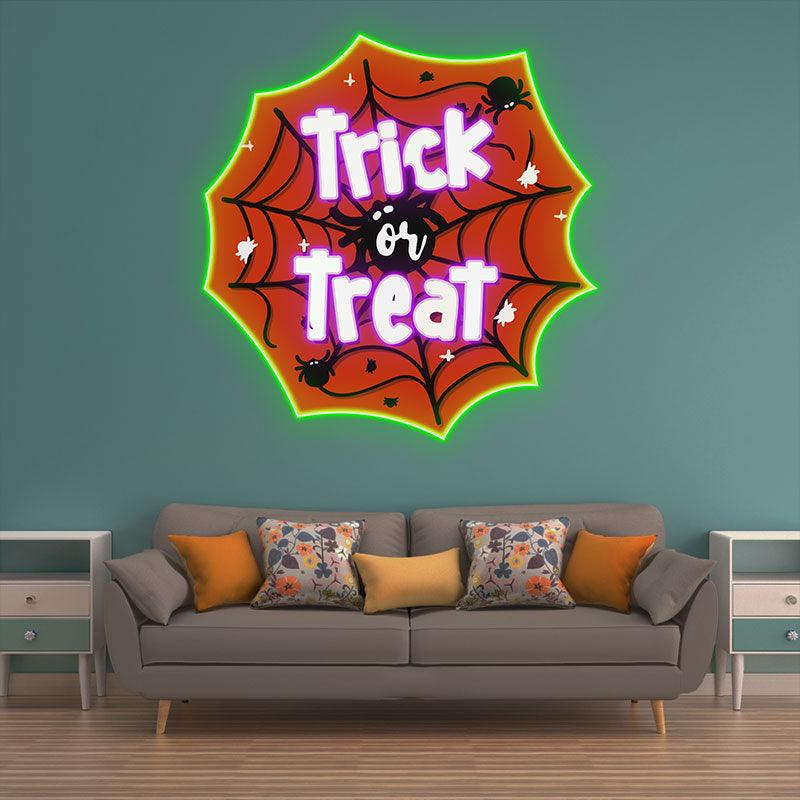 Creepy Spider Web Spooky LED LED neon sign product image