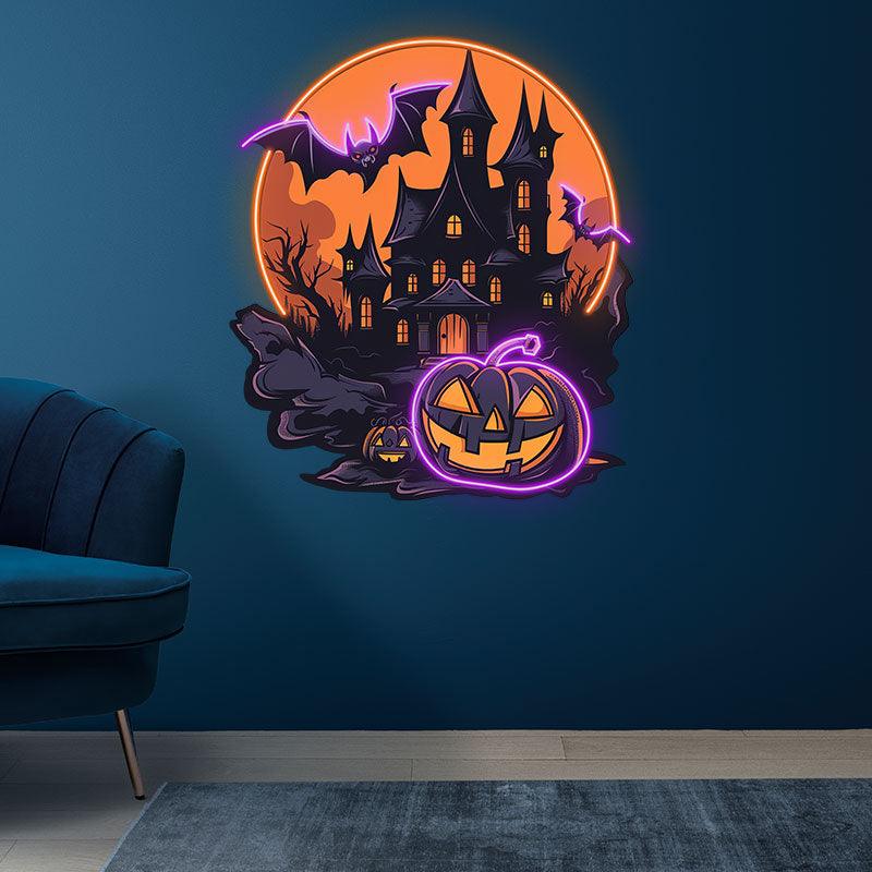 Dark Castle Halloween Light Spooky LED neon sign product image
