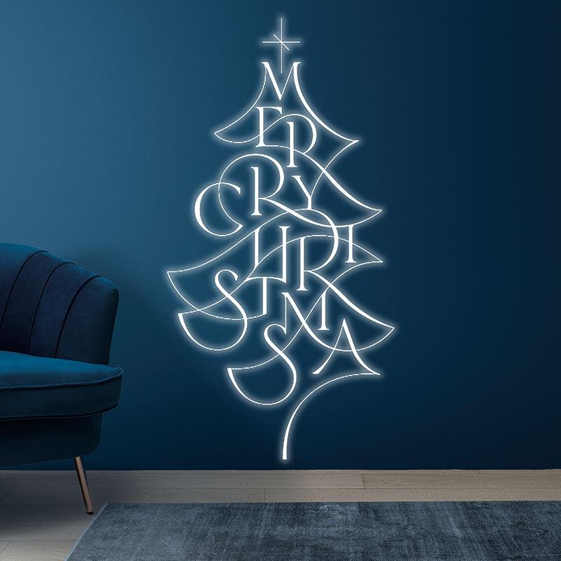 Alphabet Composition Christmas Tree LED neon sign product image