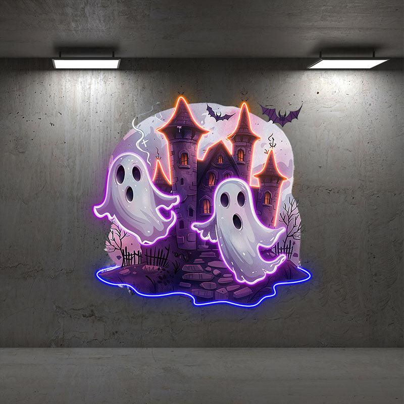 Haunted Ghost Castle Decoration Spooky LED neon sign product image
