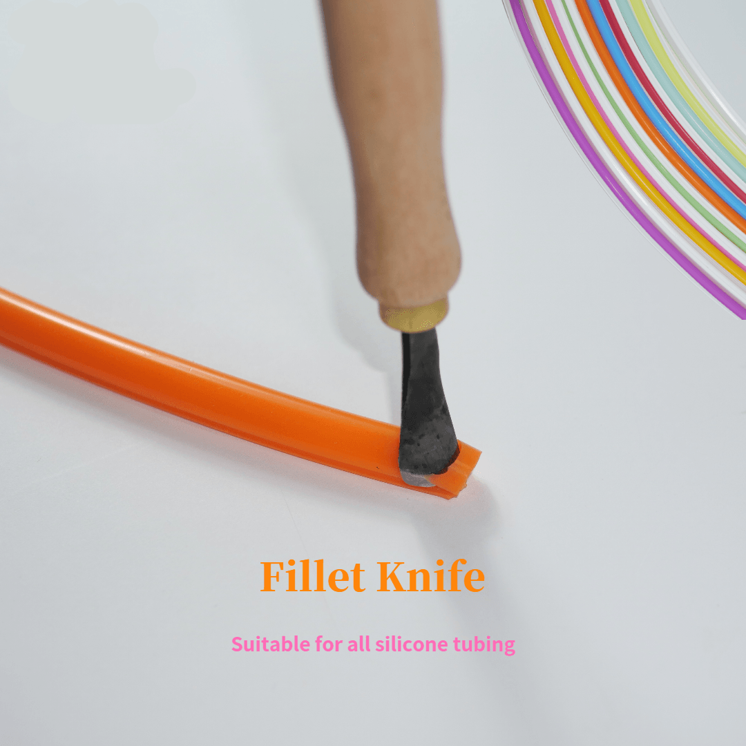 Split Silicone Tube Knife Wooden LED neon sign product image