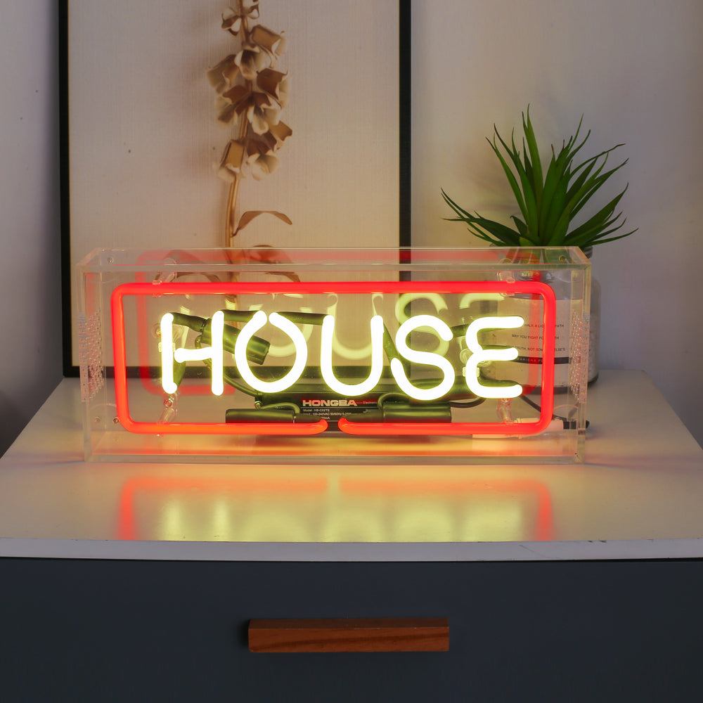 House" Neon Lighting Sign Table Box LED neon sign product image