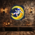 Lunar Explorer: Astronaut on the Moon LED neon sign by NeonCS