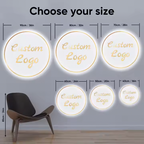 Custom Circle Acrylic Salon Sign LED neon sign product image