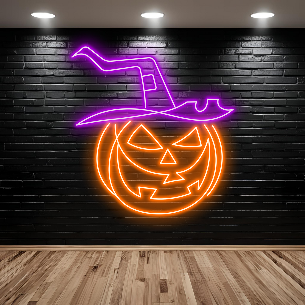 Halloween Pumpkin Head for Halloween LED neon sign product image