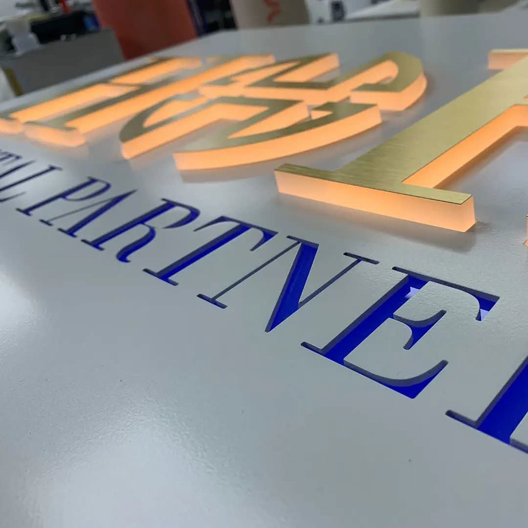 Commercial Custom Exterior Box Front LED neon sign product image