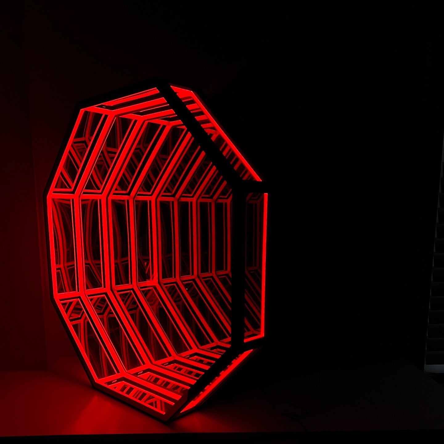 Infinity Mirror Wall Art - Octagon 3d LED neon sign by NeonCS