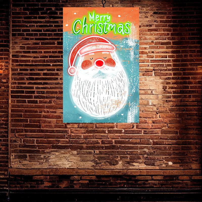 Big White Beard Santa Claus Lights LED neon sign product image