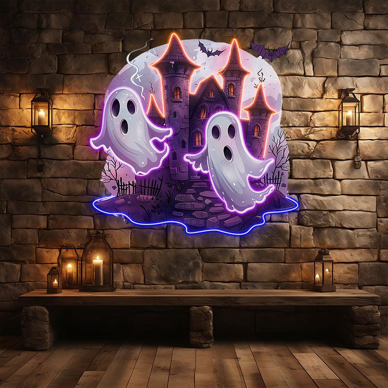 Haunted Ghost Castle Decoration Spooky LED neon sign product image