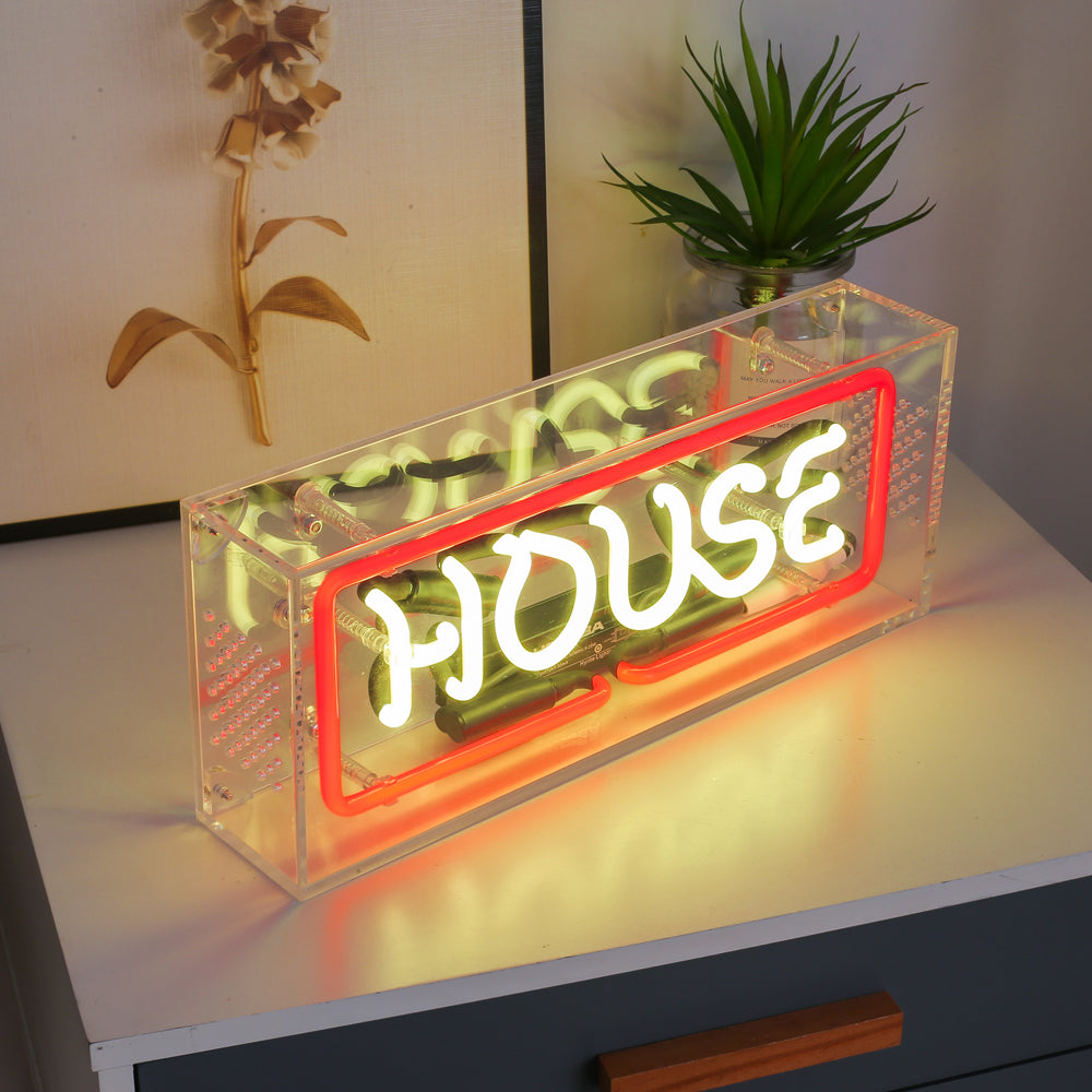 House" Neon Lighting Sign Table Box LED neon sign product image