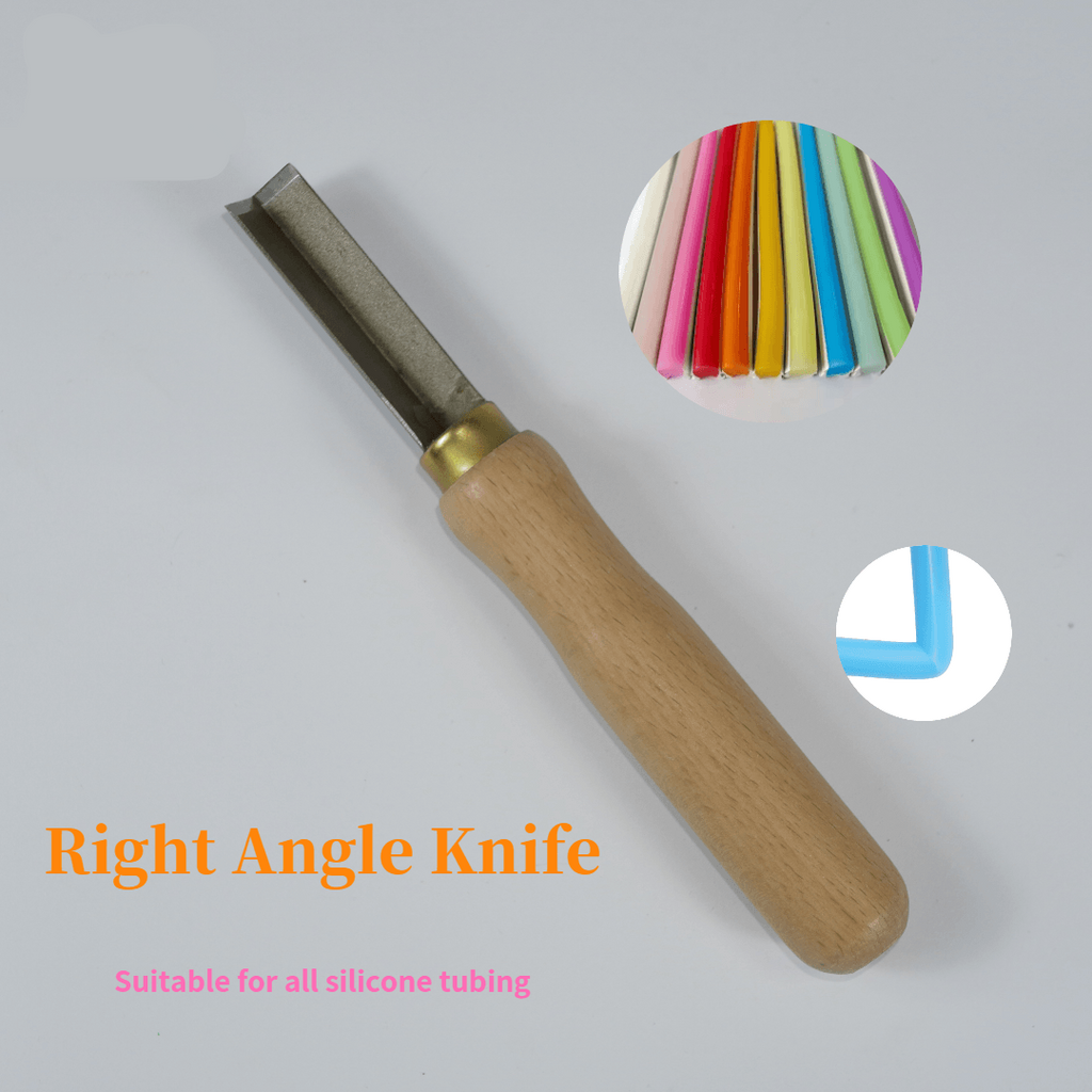 Split Silicone Tube Knife Wooden LED neon sign product image