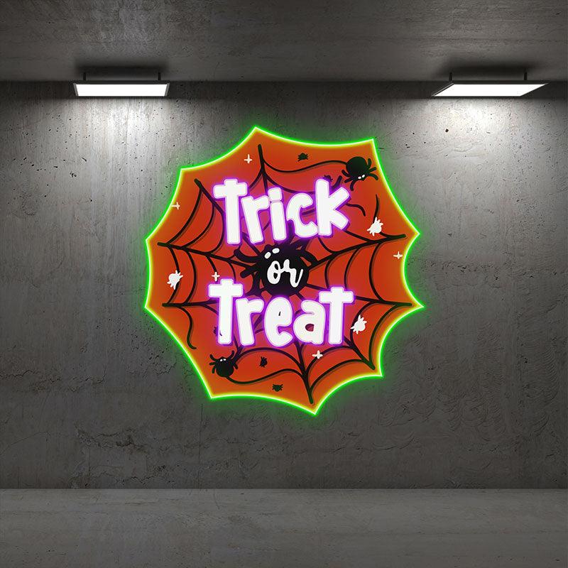 Creepy Spider Web Spooky LED LED neon sign product image