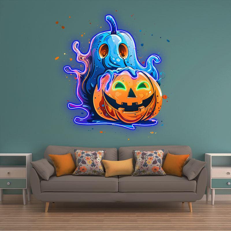 Pumpkin Good Friends Lights Holiday LED neon sign product image