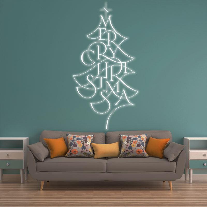Alphabet Composition Christmas Tree LED neon sign product image