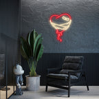 Heart with Bandage Romantic Healing LED neon sign by NeonCS