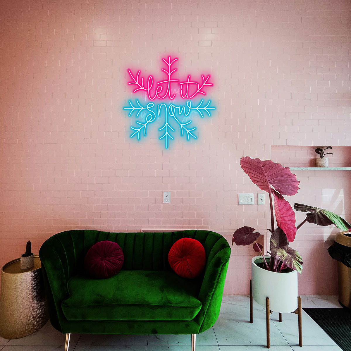Let It Snow for Winter Decor Perfect LED neon sign product image