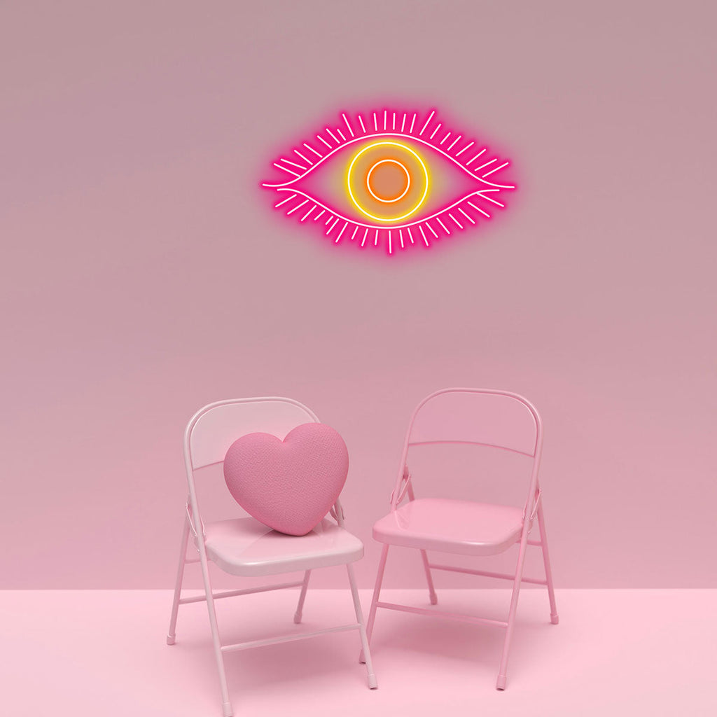 Eye - Shaped Aesthetic Wall Decor for LED neon sign product image